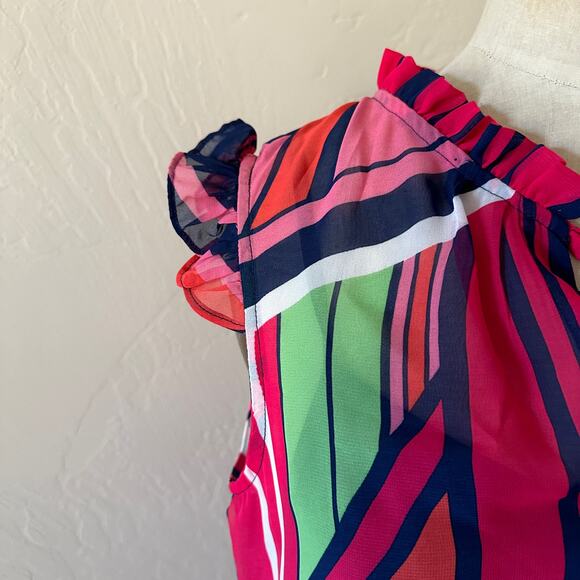 JULIA JORDAN | Women’s Ruffle Tiered Drawstring Waist Midi Dress NEW Stripe 8 - Picture 12 of 16